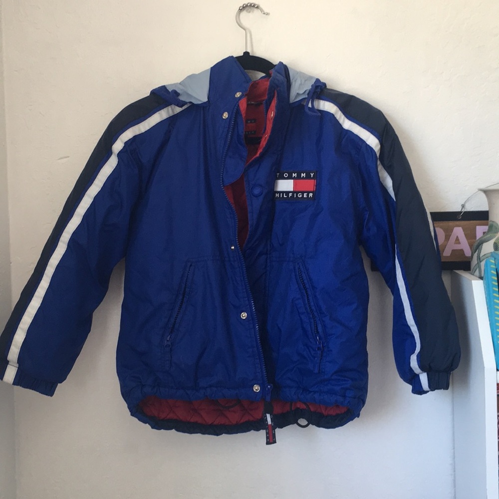 women’s cropped puffy tommy hilfiger jacket
